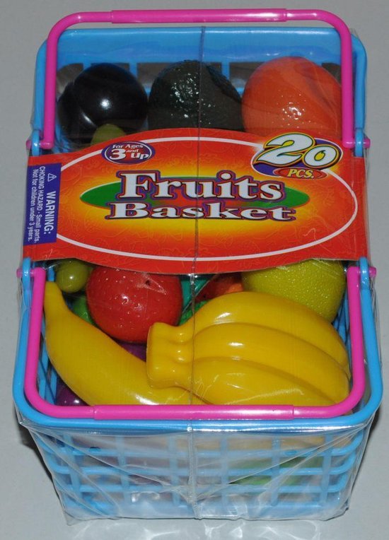 Thumbnail van een extra afbeelding van het spel Winkelmandje met fruit 20 stuks