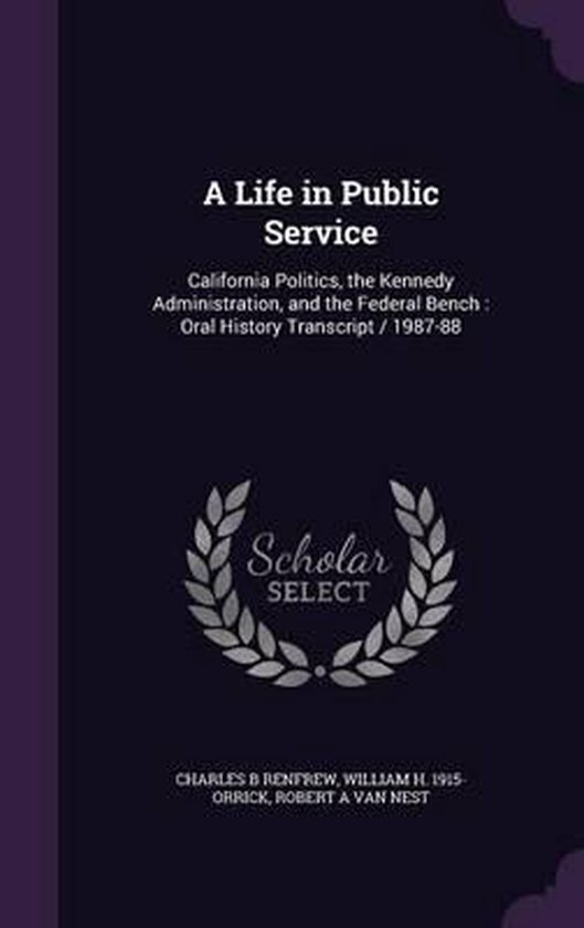 A Life in Public Service - cover