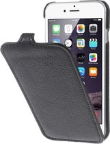 Shop4 - iPhone 7/8 Plus Hoesje - Flip Case Lychee Zwart