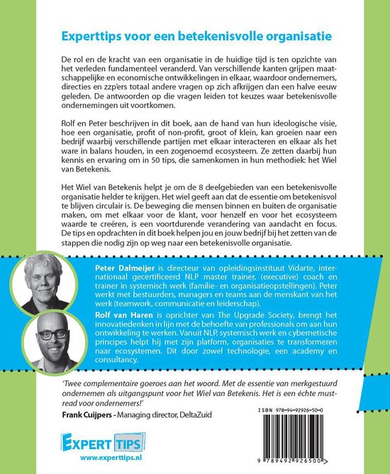 Experttips boekenserie - Experttips voor een betekenisvolle organisatie