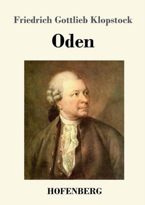 Couverture de livre avec un tableau de Friedrich Gottlieb Klopstock, intitulé 'Oden'.