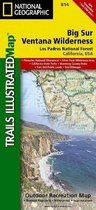 National Geographic Big Sur, Ventana Wilderness Los Padres National Forest Map