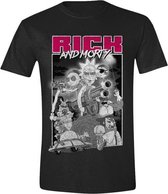 Rick & Morty - Guns Mannen T-Shirt - Zwart - XXL