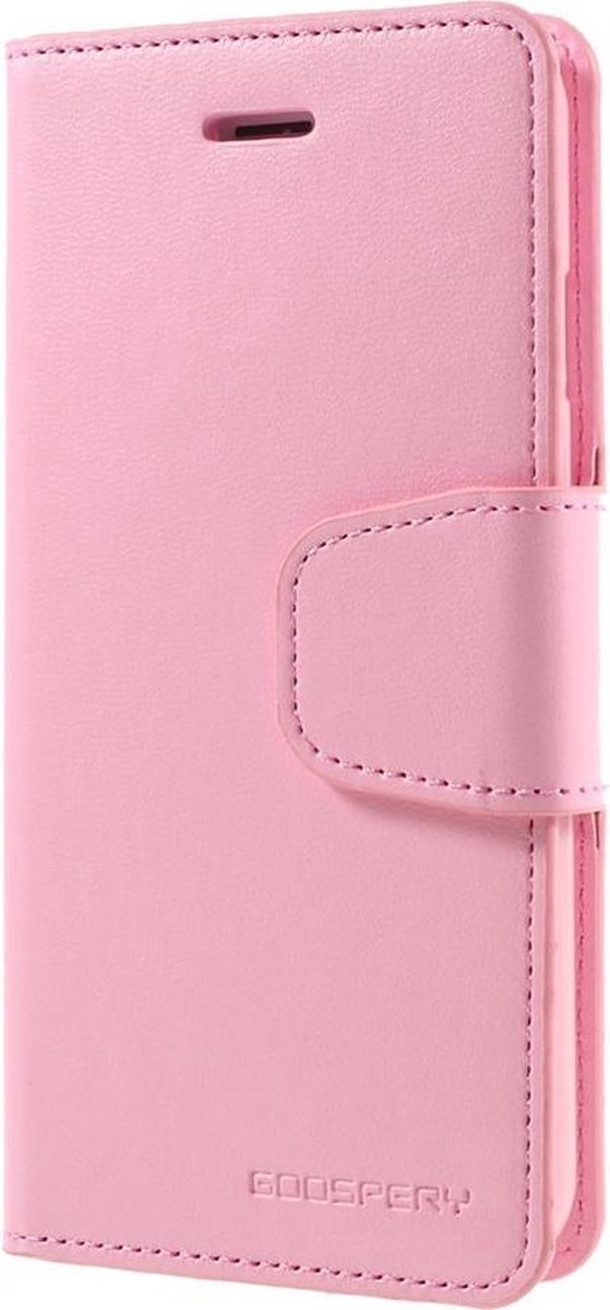 Mercury Goospery - iPhone 7/8 Hoesje - Wallet Case Sonata Leather Serie Licht Roze