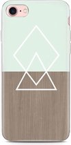 iPhone 7 Hoesje Wood Simplicity - Designed by Cazy