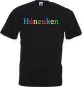 Mijncadeautje T-shirt - Héneuken (Full Colour) - Unisex Zwart (maat XXL)