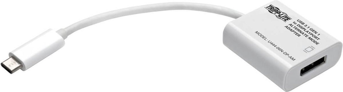 Tripp Lite U444-06N-DP-AM tussenstuk voor kabels USB C DisplayPort Wit