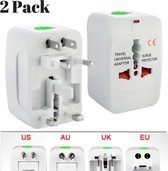 2x Universele Wereldstekker - Reis stekker - Reis adapter - Reis verloopstekker
