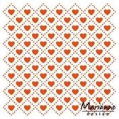 Marianne Design Embossing folder Sweet hearts DF3432 14.5x19 cm