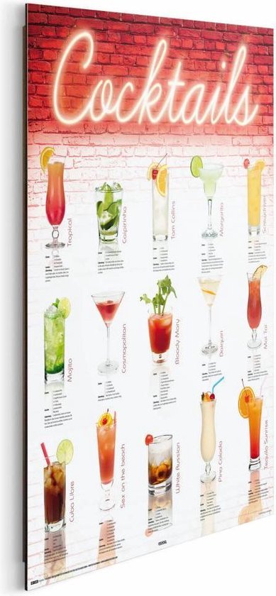 Schilderij Eten en Drinken Cocktails 50x40 cm | bol