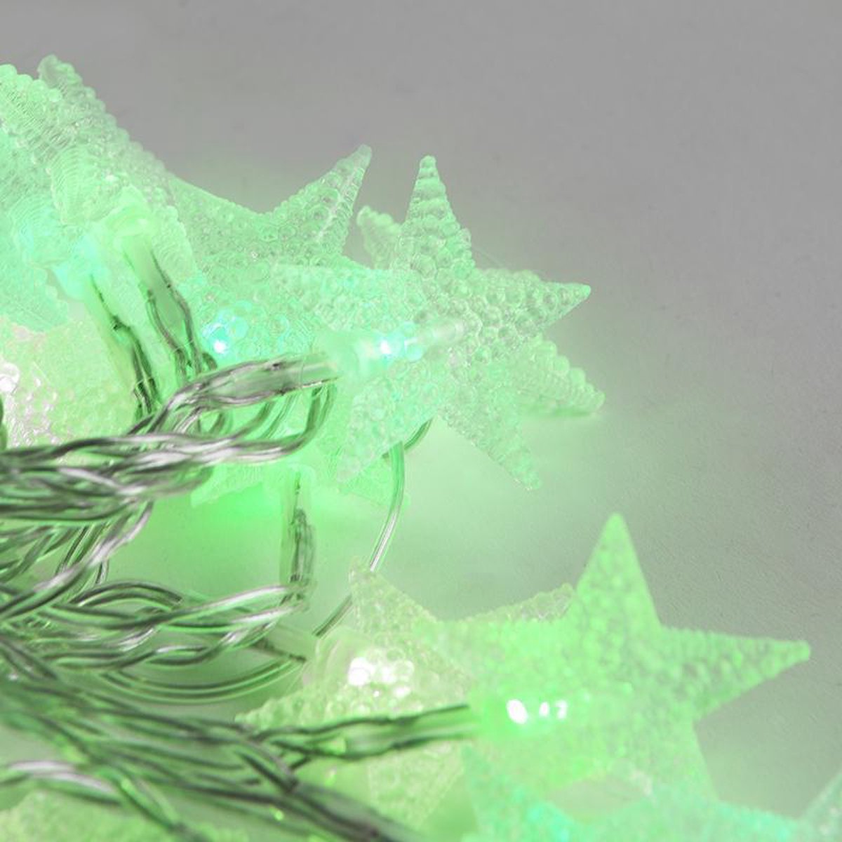 Kerstverlichting transparante ster kleurwisseling 30 LED s