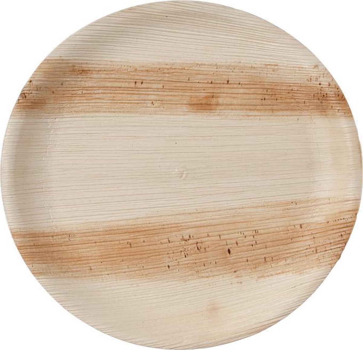 Natural Tableware composteerbare ronde palmblad wegwerpborden - ø 25 cm - 25 stuks - Hampi Jeeva Shallow Round Large