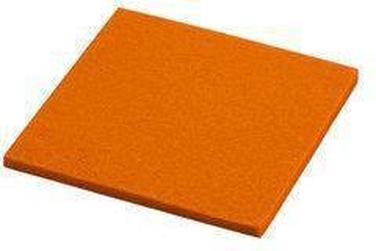 Daff Onderzetter - Vilt - Vierkant - 10 x 10 cm - Tangerine - Oranje