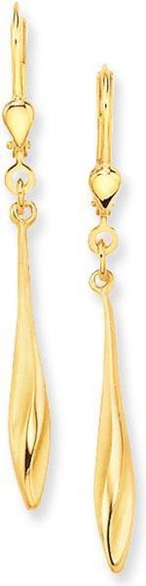 Classics&More - Gouden Oorhangers Brisure - Met Druppel - Lang Model |  bol.com