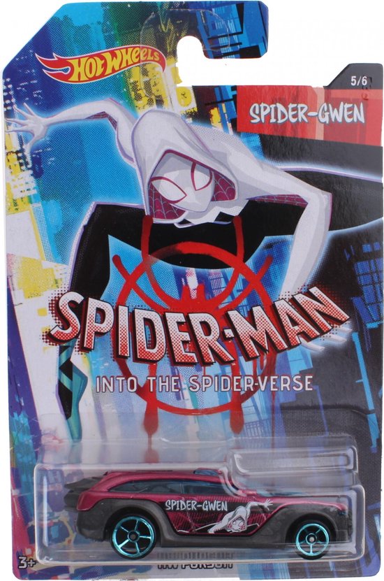 hot wheels spider man into the spider verse