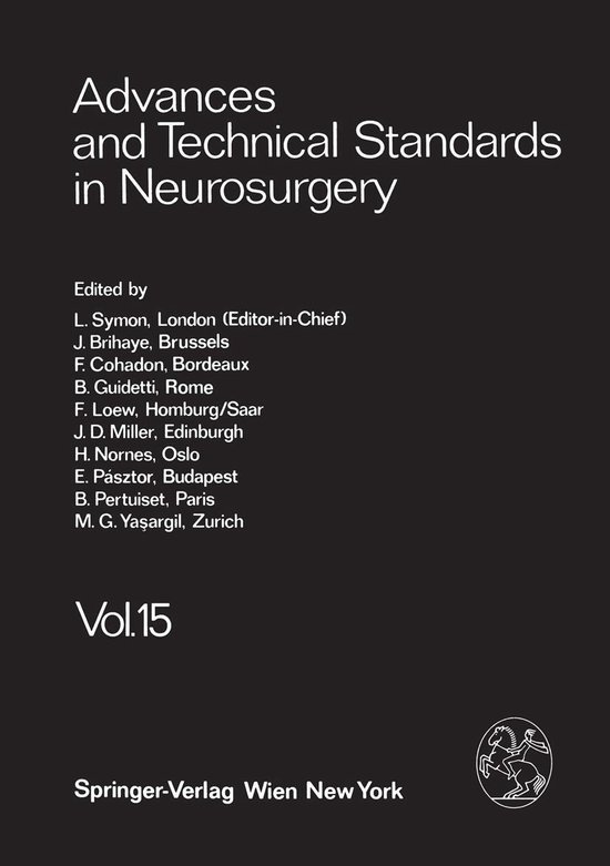 Medicine (R0) - Advances and Technical Standards in Neurosur ... - cover