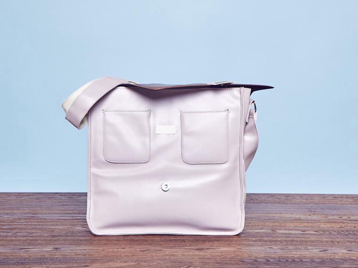 GPO RECORDBAG - Lederen heuptas voor LP’s en singles