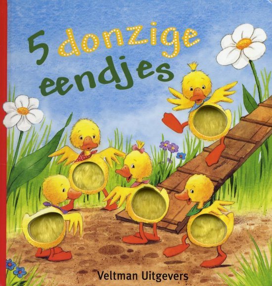 Cover van het boek '5 donzige eendjes'