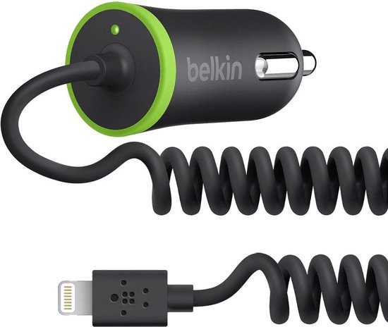 Belkin Autolader - Opgerolde Lightning Kabel voor Apple 2.1 Amp... |