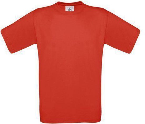 B&C Exact 150 Kids T-shirt Red Maat 1/2 (onbedrukt - 5 stuks)