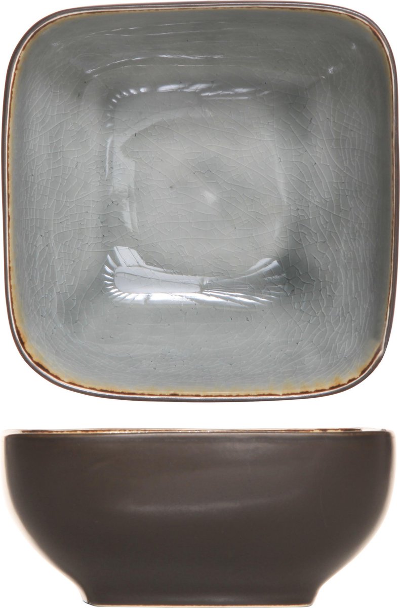 Cosy&Trendy Laguna Schaaltje - 11 cm x 11 cm - Grijs - Set-6