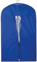3x Beschermhoes voor kleding blauw 100 x 60 cm - Kledinghoezen - Kleding opbergen accessoires