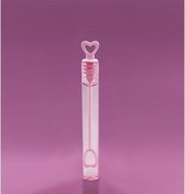 Souffleur de bulles de mariage rose avec boîte coeur 48pcs