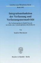 Integrationsfunktion Der Verfassung Und Verfassungsnormativitat