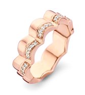 Orphelia ZR-7127/RG/54 Zilver Wave Rosegold Plated Zirconium