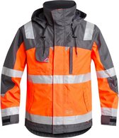 FE Engel Pilot Jas EN 20471 1001-928 - Oranje/Grijs 1025 - 3XL