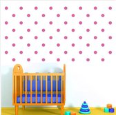 Muursticker - 33 Dots - 5cm - Roze