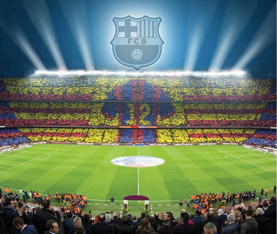 Concessie Tapijt Vooraf Behang FC Barcelona Stadion - Camp Nou - Vliesbehang - 300x254 cm | bol.com