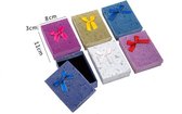 12 stuks Verpakkings doosjes ketting - Bloemen Design - 11x8x3 cm
