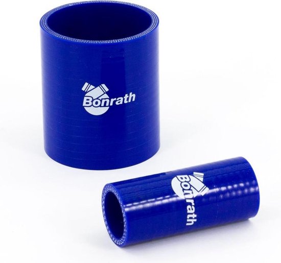 Durite Silicone Réducteur Droite Bonrath - 76 Mm De Long, Diamètres 63 > 57 Mm - Bleu - Pour Air Et Eau