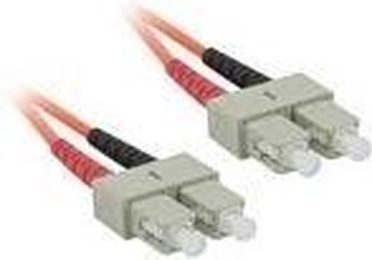 C2G 1m SC/SC LSZH Duplex 62.5/125 Multimode Fibre Patch Cable