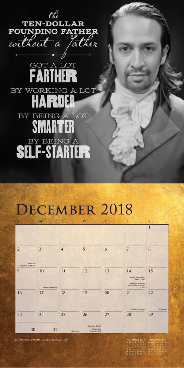 Hamilton Kalender 2018