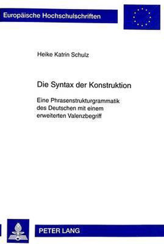 Die Syntax der Konstruktion - cover