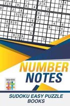 Number Notes Sudoku Easy Puzzle Books