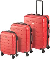 Princess Traveller Ottawa 3-delige Kofferset - Rood