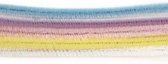 15x stuks Chenilledraad pastel kleuren 30 cm - Hobby knutselen artikelen draad