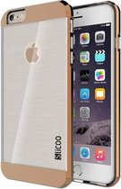 iPhone 6(S) PLUS (5.5 inch) Silcoo Hard Cover hoesje case Transparant / Bruin