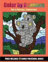 Pre K Printable Workbooks (Color By Number - Animals)