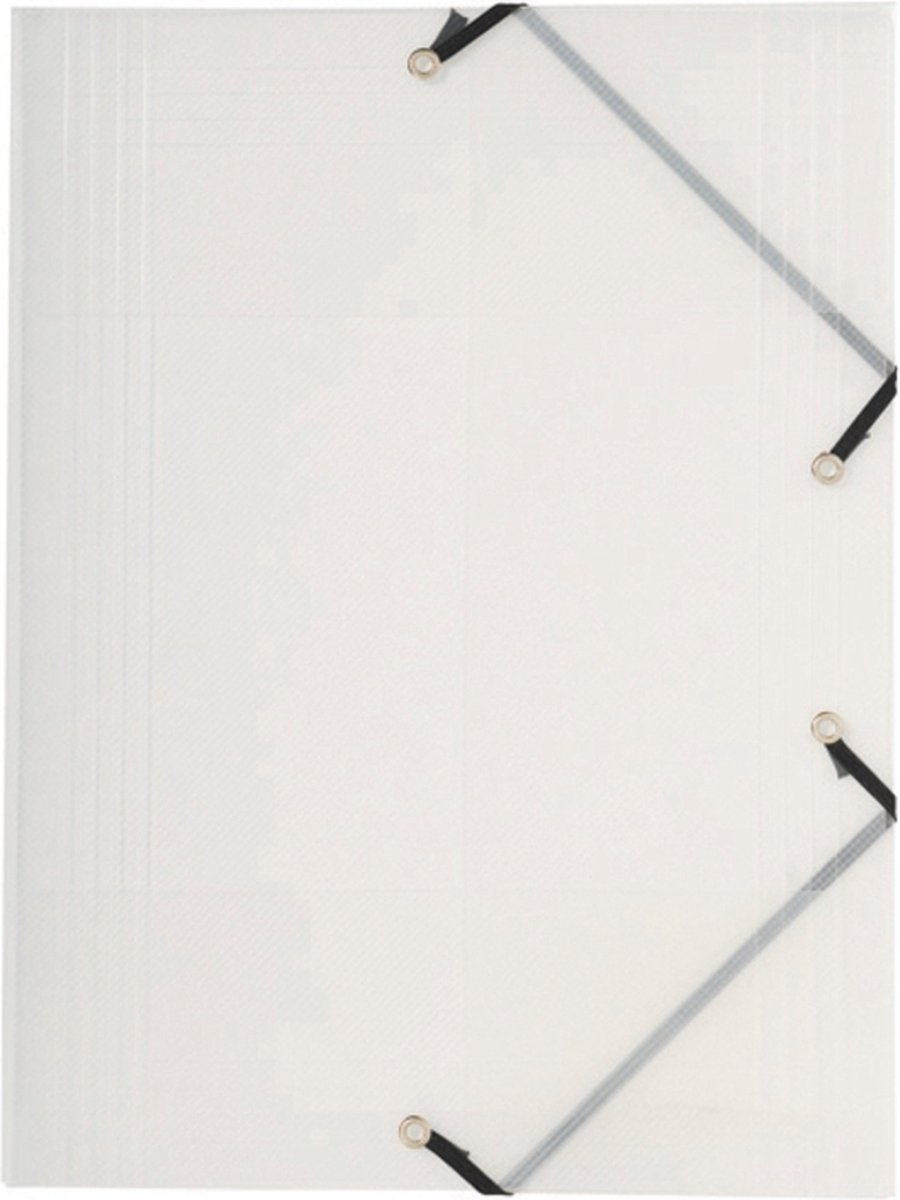 Exacompta Crystal PP 5/10de Elastomap 3 kleppen - A4 - Transparant - 56742E