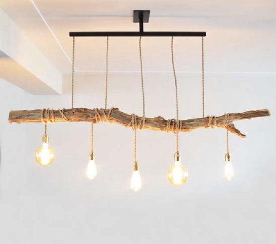Apesso Houten Hanglamp (200cm Breed)