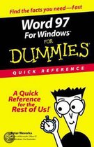 Word 97 For Windows For Dummies Quick Reference