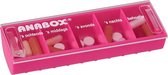 Anabox® Dagdoseerdoos Roze - Pillendoos - Medicijndoos - Medicijndoos.nl