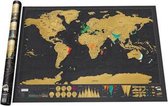 Wereld Kraskaart - Scratch Map - Zwart