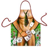 Benza Schort Strip Poker Man - Sexy/Leuke/Grappige/Mooie Keukenschort