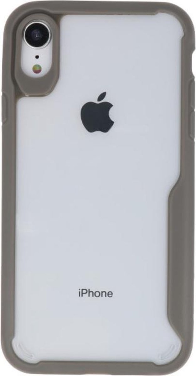 Grijs Focus Transparant Hard Cases voor iPhone XR