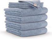 Walra Badgoedset - 6x badhanddoek 50x100 cm + 6x washandjes 16x21 cm - Blauw
